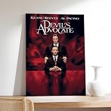 Poster auf Leinwand 'The Devil's Advocate', Wandkunst, Dekordruck, Gemälde für Wohnzimmer, Schlafzimmer, Dekoration, 30 x 45 cm