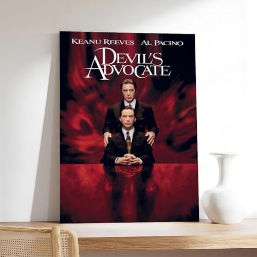 Poster auf Leinwand 'The Devil's Advocate', Wandkunst, Dekordruck, Gemälde für Wohnzimmer, Schlafzimmer, Dekoration, 30 x 45 cm