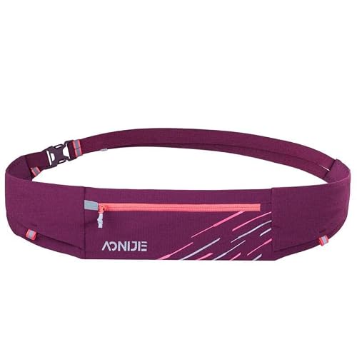 AONIJIE Running Belt Fanny Pack for Men Women Hands-Free Lightweight Waist Bag with Adjustable Elastic Belt Night Reflective Design Holds Phones up to 6.8" for Walking Traveling Exercises (Wine Red) AONIJIE Running Belt Fanny Pack for Men Women Hands-Free Lightweight Waist Bag with Adjustable Elastic Belt Night Reflective Design Holds Phones up to 6.8" for Walking Traveling Exercises (Wine Red)