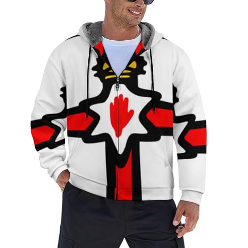 Veste de sport contre le froid sweat à capuche homme zippé polaire avec poches