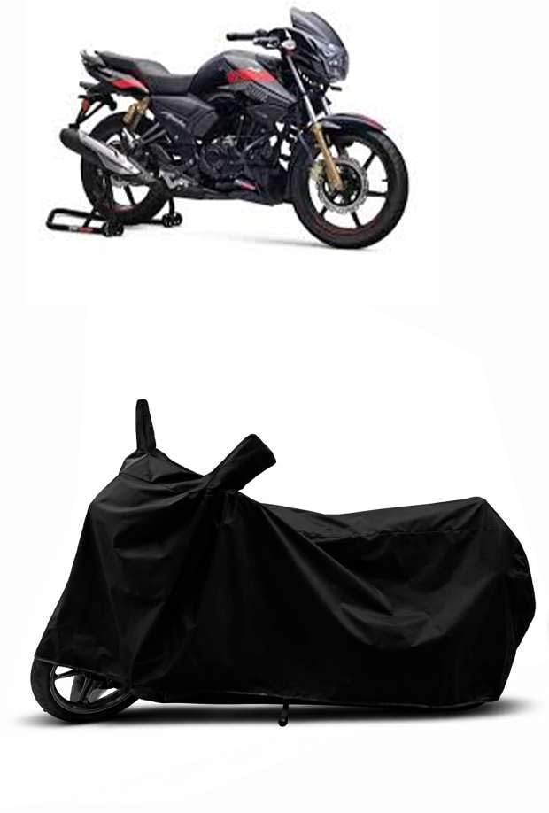 Image of Heavy Duty Waterproof Scooty & Bike Cover for Tvs Apache RTR 180 - UV Resistant, Dustproof & Rain Protection, All-Weather Outdoor Cover for Bikes & Scooty with Buckle Straps