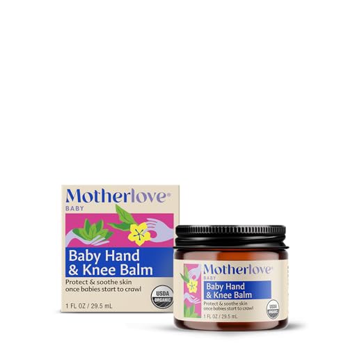 Image of Motherlove Baby Hand & Knee Balm (1 oz) Herbal Ointment for Crawling Babies—Organic, non-GMO, & Cruelty Free