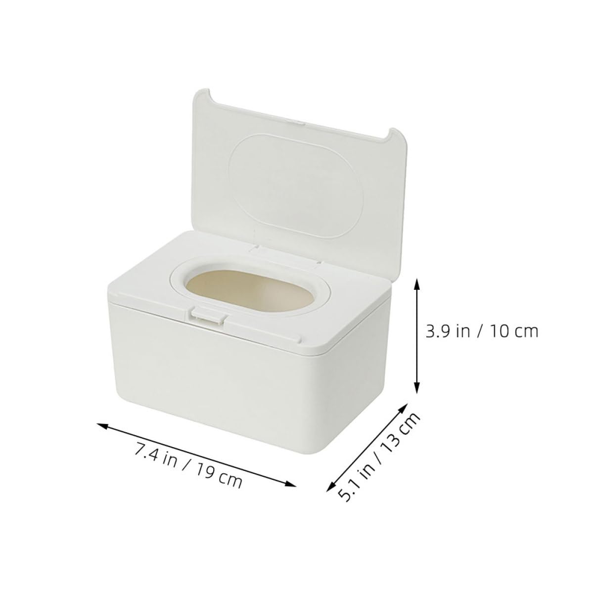 Contenitore per Salviettine Riutilizzabile 2 Pezzi in Plastica Bianca Dispenser Versatile e Moderno per Uso in Bagno e All'aperto