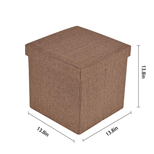 Slashome 13.8 Inches Storage Ottoman Cube thumb #3