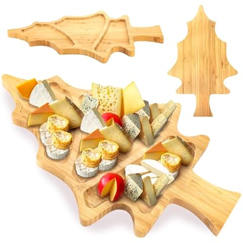 Hiceeden Bamboo Christmas Charcuterie Board Cover