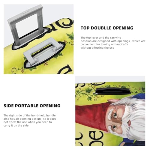 Colorful Gnomes Print Luggage Suitcase Covers Elastic Washable Luggage Protector Luggage Covers For Suitcase 5