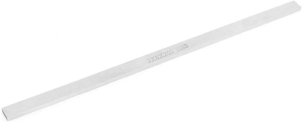 Aexit HSS 200mm Router Bits x 8mm x 3mm Rectangle Lathe Tool Bit Boring Bar Edge Treatment & Grooving Bits Fly Cutter