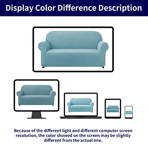 Subrtex SBTSFBL003 Stretch Sofa Cover Set 1 Piece Sofa Slipvover With A Gift Cushion Cover For 3 Cushion Couch thumb #8