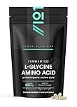 Fermented L Glycine 1500mg with BioPerine® – 90 Vegan Capsules – High Strength L Glycine Amino Acid Supplement – Resealable and Recyclable Pouch By Alpha01 (1 Count (Pack of 90))