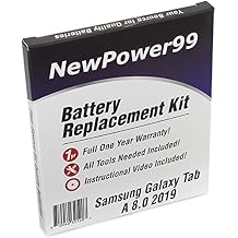 NewPower99 Battery Kit for Samsung Galaxy Tab A 8.0 2019 SM-T290, SM-T295, SM-T290N, SM-T295C, SM-T295N with Tools, Video Instructions, Long Life Battery