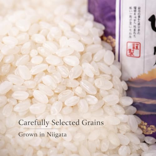 Premium Koshihikari Rice from Niigata – Japan’s Most Celebrated Rice Region | Luxurious Short Grain for Sushi, Onigiri, Donburi & Bento | 精米 新潟県産コシヒカリ – 11 LB / 5 KG
