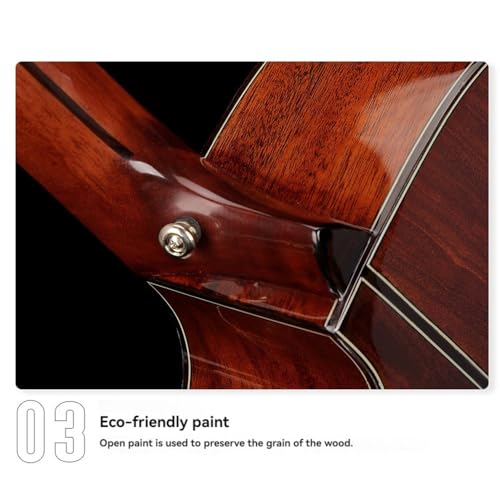La guitare folk ByErz de 41 pouces en épicéa à placage unique avec un motif de touche unique et une surface de couleur bois originale convient à la pratique et au jeu, aux débutants et aux professionn - Les Beatles, Paul McCartney, John Lennon, RIngo Starr, George Harrison La guitare folk ByErz de 41 pouces en épicéa à placage unique avec un motif de touche unique et une surface de couleur bois originale convient à la pratique et au jeu, aux débutants et aux professionn – Image 7