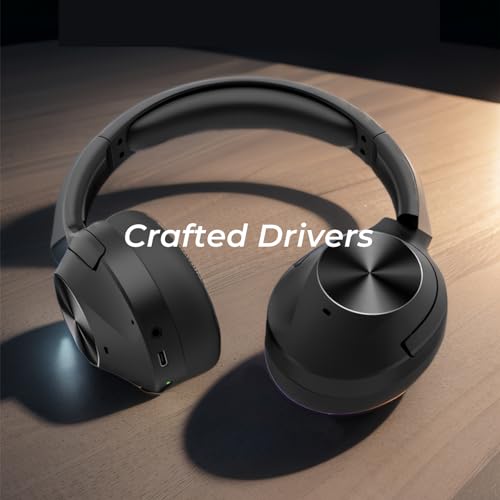 Image of Active Noise Cancelling Wireless Bluetooth Headphones with Mic and Clear Calls, Bluetooth 5.0, 30 Hours Playtime, Comfort Fit, Model 2