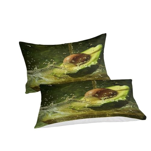 Housse de couette avocat 3D en microfibre premium de qualité supérieure