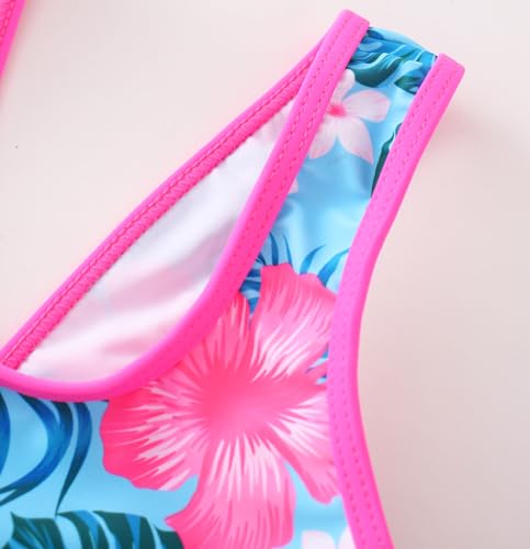 Image of Girls One Piece Unicorn Swimsuit Mermaid Swimwear Rainbow Bathing Suit