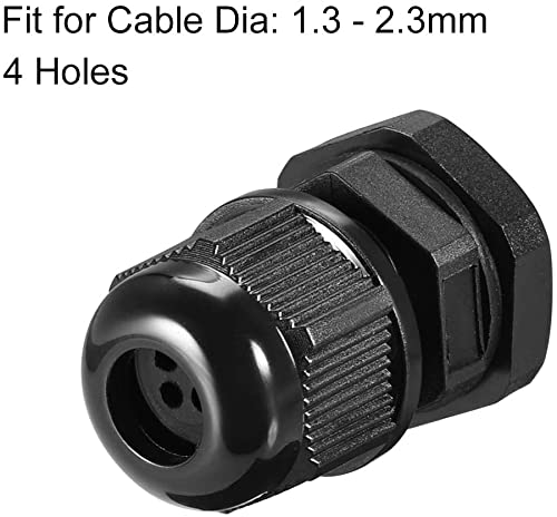 MACHSWON 5 Pressacavi M18 - Connettore Filettato Durevole Con Dado Di Bloccaggio Per Cavo Di Diametro 5-10 Mm, Bianco