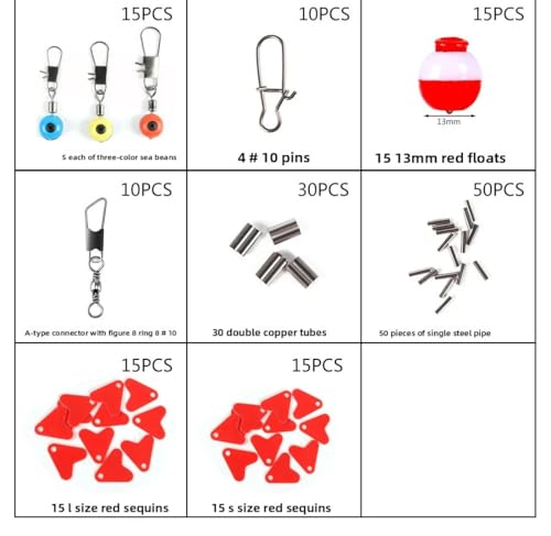 Set de accesorios de pesca con 273 piezas en caja miniatura 3
