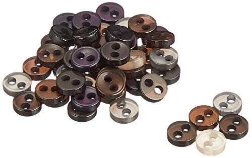 Mini-bouton 5mm LW115 mercerie couleur mix brillant scrapbooking 50pcs