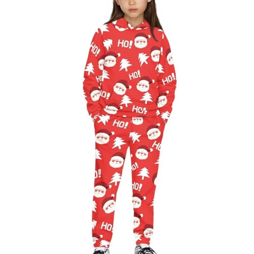 Girls Loose Fit Pullover Oversized Sweatshirts Eye-Catching Lovely Hoodie Sets Two Piece Easy to Put on Take off