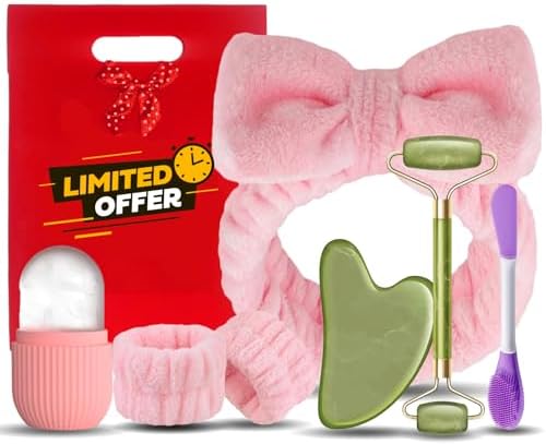 Skincare Gua Sha Facial Roller Face Massager Ice Roller Brush Fac...