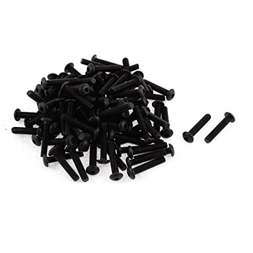 ナットとボルト、M4x20mmねじ10.9合金鋼ボタンヘッド六角ソケットキャップスクリューボルト100個(ab7dd56ff76c094a259c1fa91e0733a2)