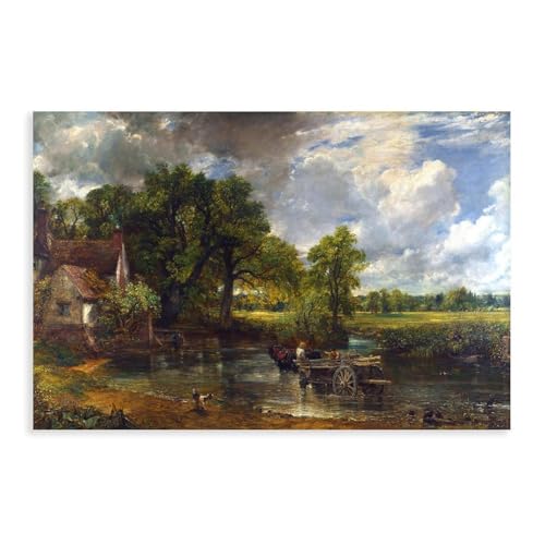 Poster John Constable The Hay Wain toile de décoration murale 30x45 cm