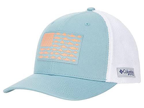 Image of Columbia Unisex PFG Fish Flag Mesh Ball Cap