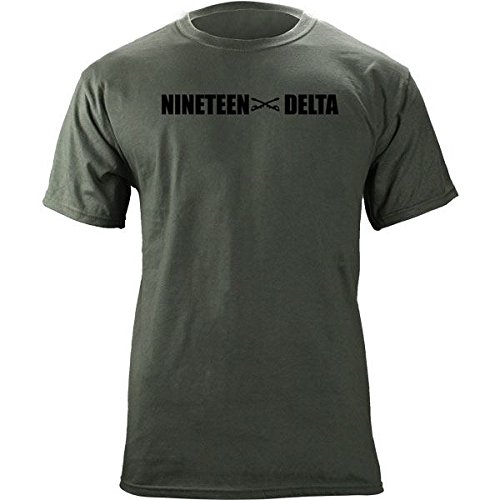 Army Cavalry Scout MOS 19 Delta 19D Veteran Shirt (L, Green)