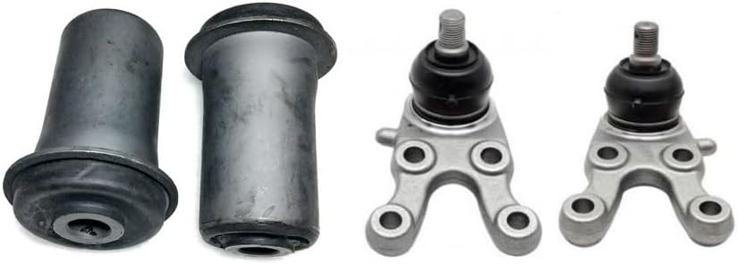 4 Front Lower Control Arm Bushing + Ball Joint For 1996-2005 Mitsubishi L200 2WD
