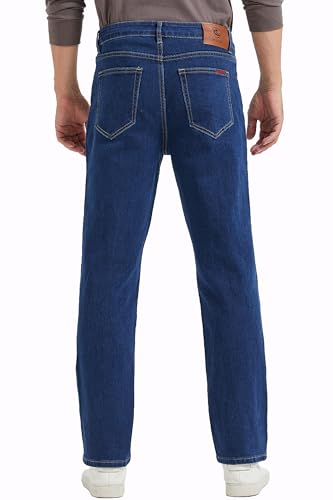 Pearl snap Men's Cowboy Jean Regular Straight Leg for Men 5-Pocket Free Stretch Jeans3