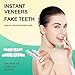 2 Pairs Temporary Smile Support Adjustable for All Genders - Natural Look & Comfort, Beautiful Smile Teeth Whitening Kits(White)
