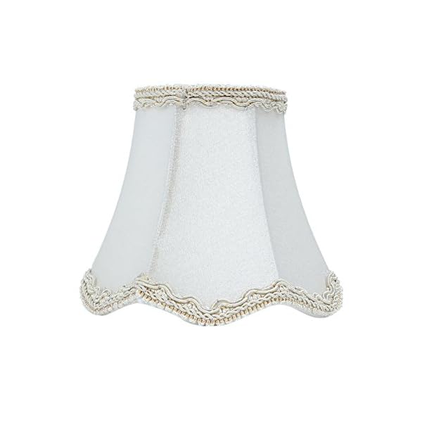 Fuloon Set of 6 Clip On Lamp Shade Kit Little Upright Candle Chandelier Drop Light Lampshade - Image 9