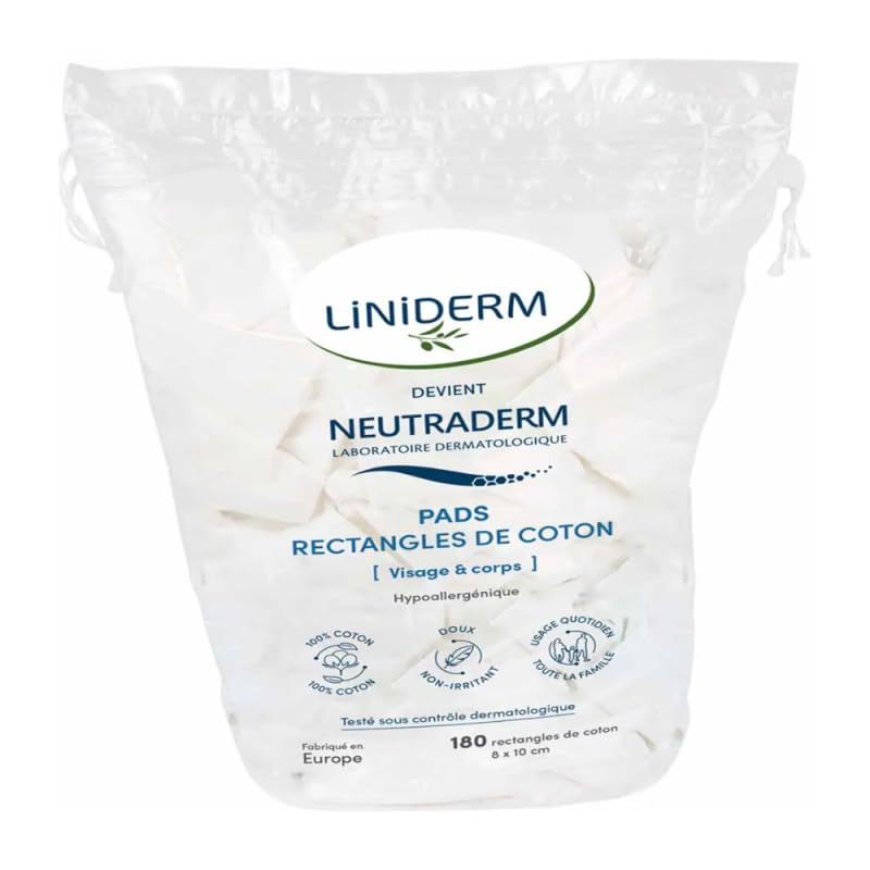 Neutraderm Rectangular PADS 100% Cotton x180