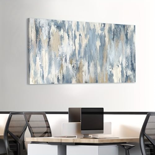 Tableau abstrait moderne decoration murale grand format salon maison - 5