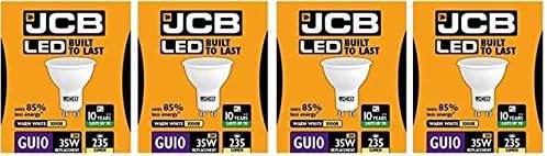 4 X JCB 3w = 35w LED GU10 3000k 3w 35w 100deg Warm White [Energy Class A+]