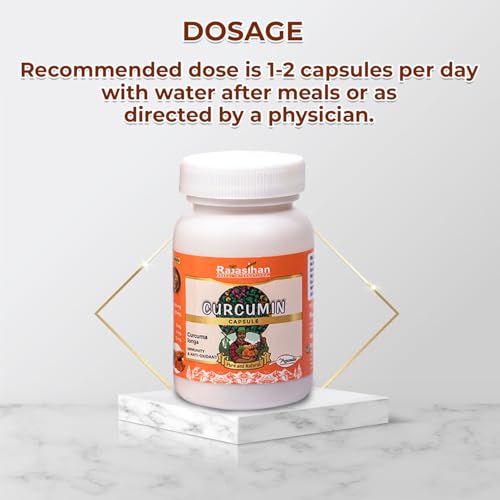 Image of Curcumin Capsules by Rajasthan Aushdhalaya | 30 Capsules | Turmeric tonic & Anti Oxidant|Pack Of 1