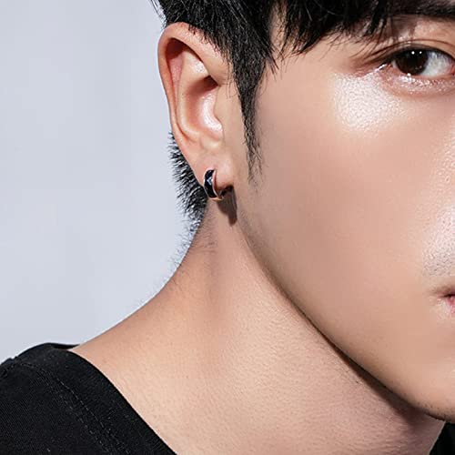 Thokuna Earrings For Women Men Hoop Earrings For Women Men Sterling Silver Earrings Blue Earrings Amethyst Sand Huggie Earrings For Women Men Girls Boys Jewelry Gift #TOP2