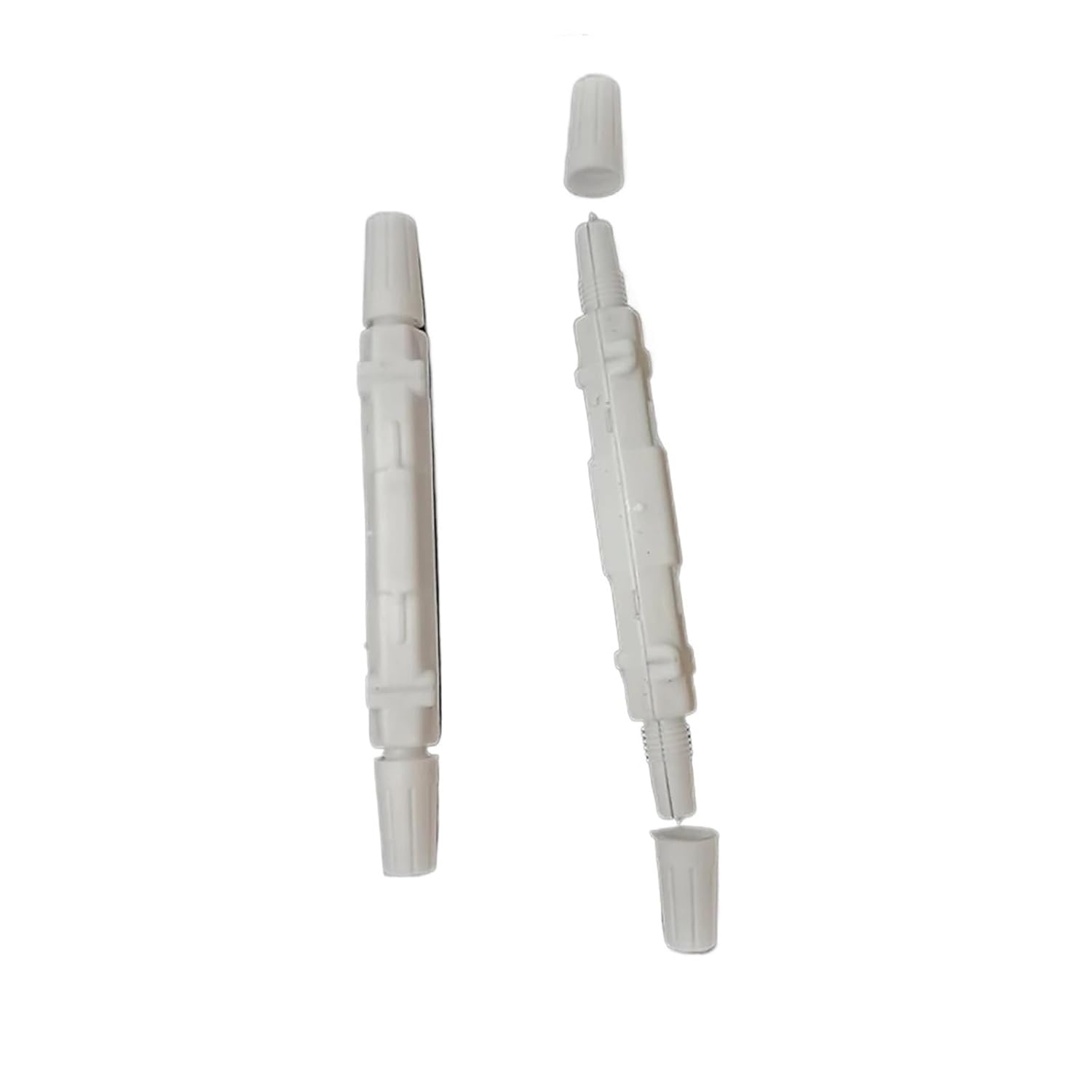 50 Pieces of Fiber Optic Fusion Protection Round Box White