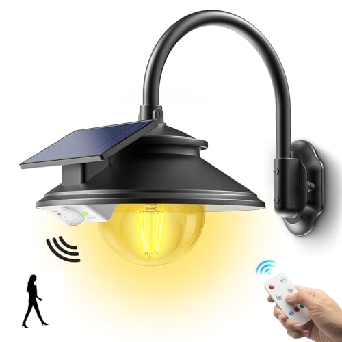 SIEDiNLAR Solar Barn Light Outdoor 3 Modes 2 Lighting, Garage