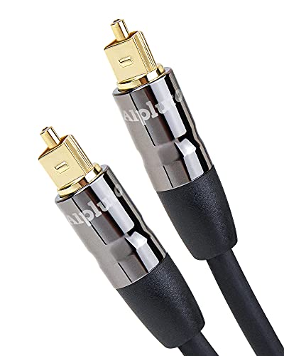 Câble audio optique en fibre optique numérique plaqué or 24k