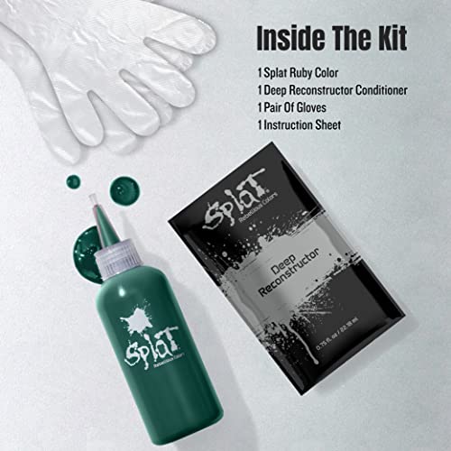 Splat Hair Splat Rebellious Colors 30 Wash Hair Color Kit, Midnight Jade, 6 Oz #TOP1
