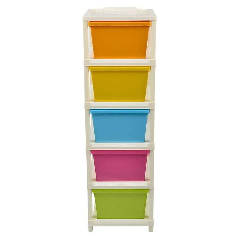 Image of Drumstone Multi-Purpose Modular Drawer Storage System, Multicolour, 5 XL, Rectangular, 3.14 X 3.74 X 11.41 Inches, Plastic