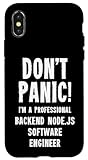 Installation facile Ingénieur Logiciel Backend Node.JS Coque pour iPhone X/XS