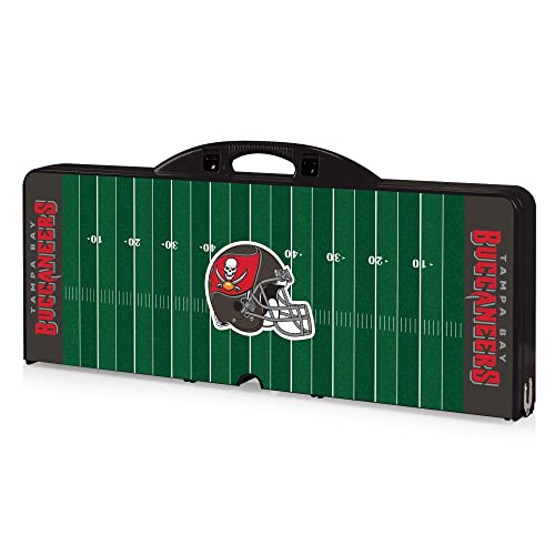 Image of Picnic TIME NFL Football Field Folding Picnic Table, Camping Table, Outdoor Table with Umbrella Hole