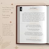 VZKOO One Minute with God for Men, Men’s Devotional Daily with Bookmark, Brown Faux Leather Bible Prayer Tracking Diary,365 Reflections to Strengthen Faith