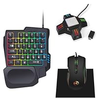 Amazon.co.jp: 片手キーボード マウス コンバーター セットこんばーた