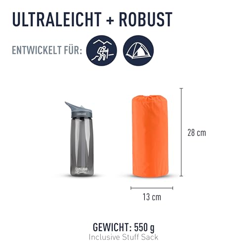 Sea to Summit Isomatte Ultralight Selbstaufblasend für Trekking und Camping