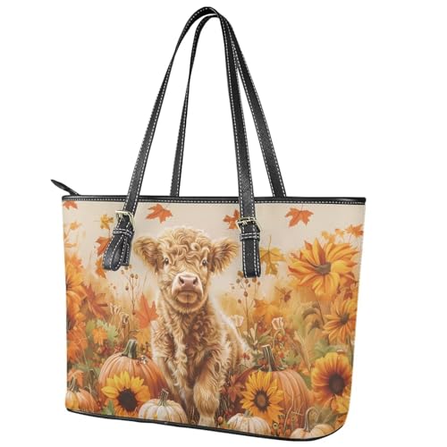 Fall Shoulder Bag for Women Medium Size Leather Tote Bag with Zipper for Women Work Waterproof Handbag for Shopping3