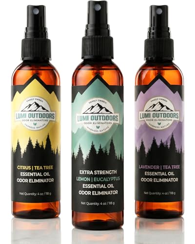 Lumi Outdoors Natural Shoe Deodorizer Spray 3-Pack