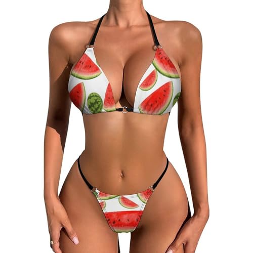 Women's Girls Two Pieces Bikini Sets High Waist Bra Sets